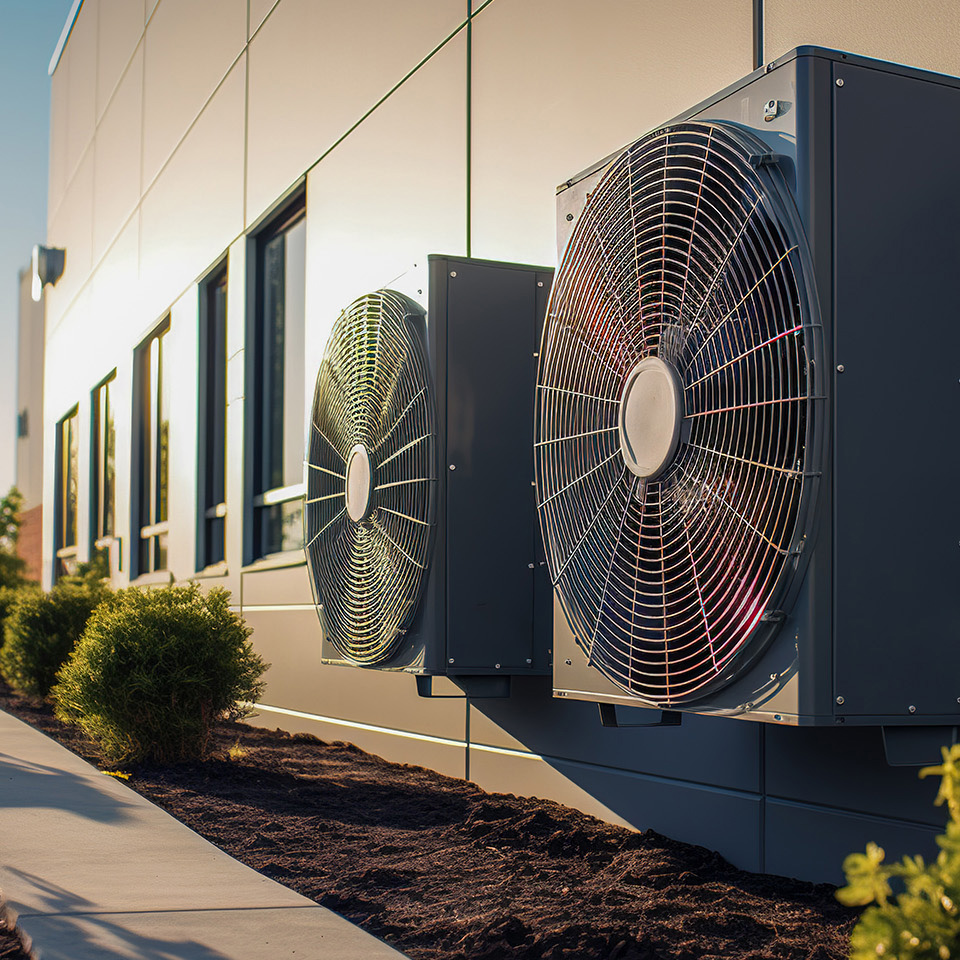 Sustainability - exterior fans on building